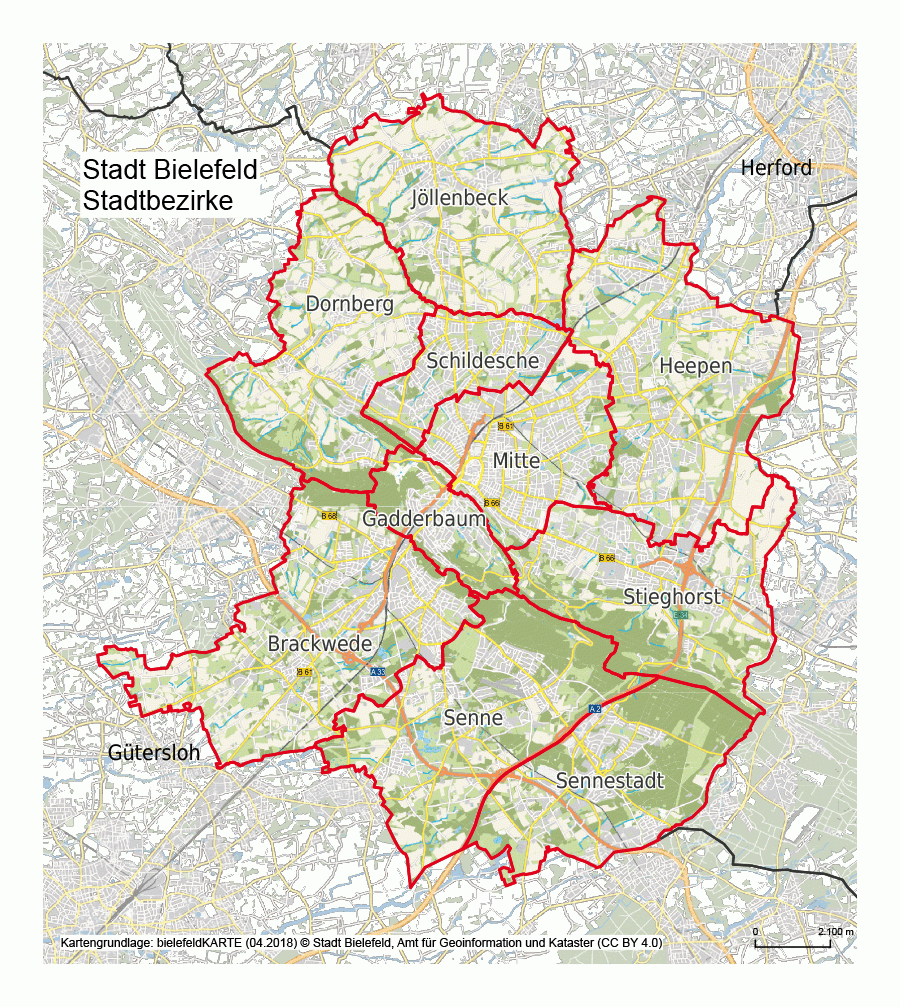 Stadtbezirke | Bielefeld