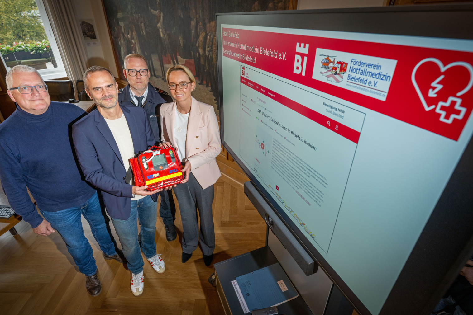 Personen: Dr. Christiana Bauer, Dr. Carsten Kirchhoff, Dr. Carsten Obermann, Stefan Laker