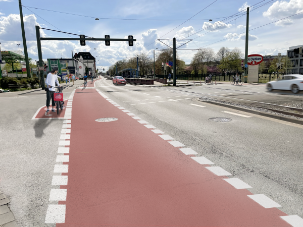 Visualisierung Bikelane Artur-Ladebeck-Straße