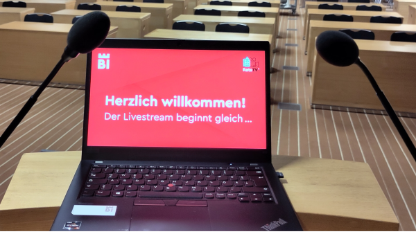 RatsTV übertragt wieder live aus dem Großen Ratsaal